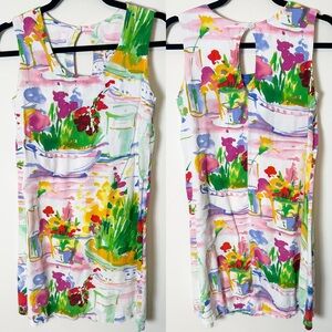 Jams World Floral Buffet Mini Dress Sleeveless Small